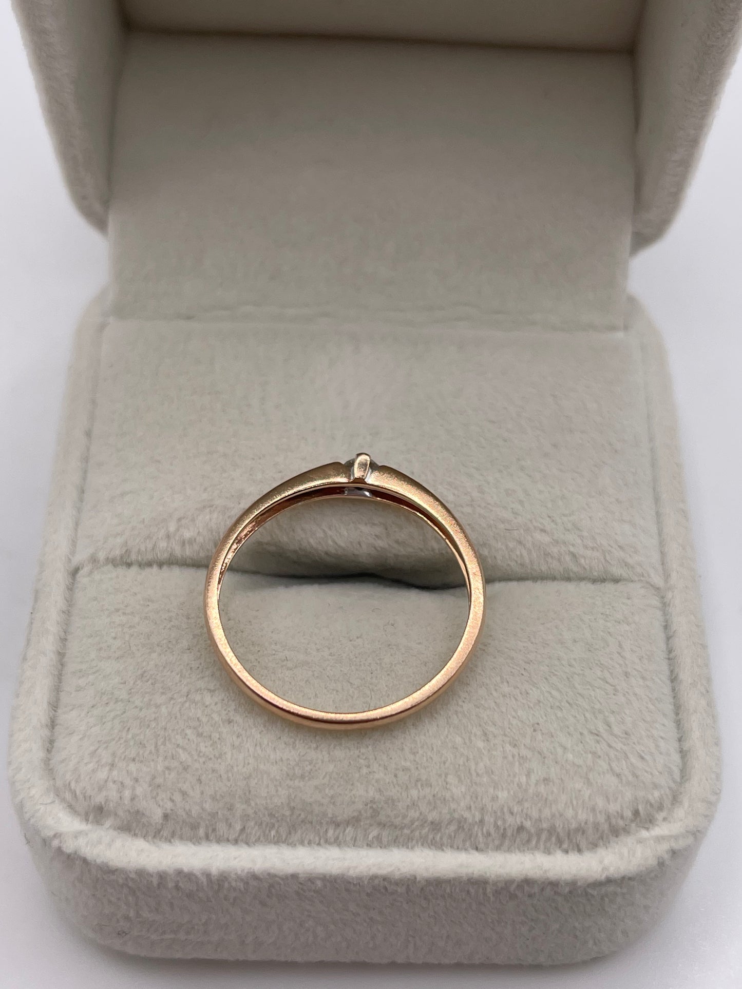 9ct rose gold diamond ring