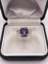 Load image into Gallery viewer, 9ct gold amethyst ring
