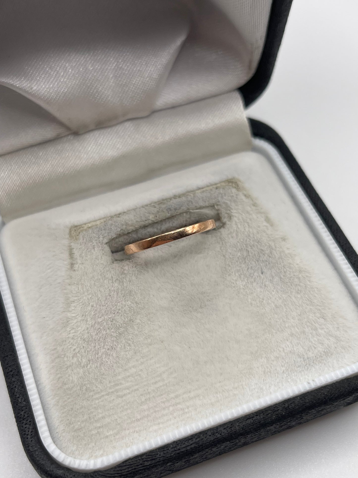 9ct rose gold band