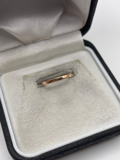9ct rose gold band