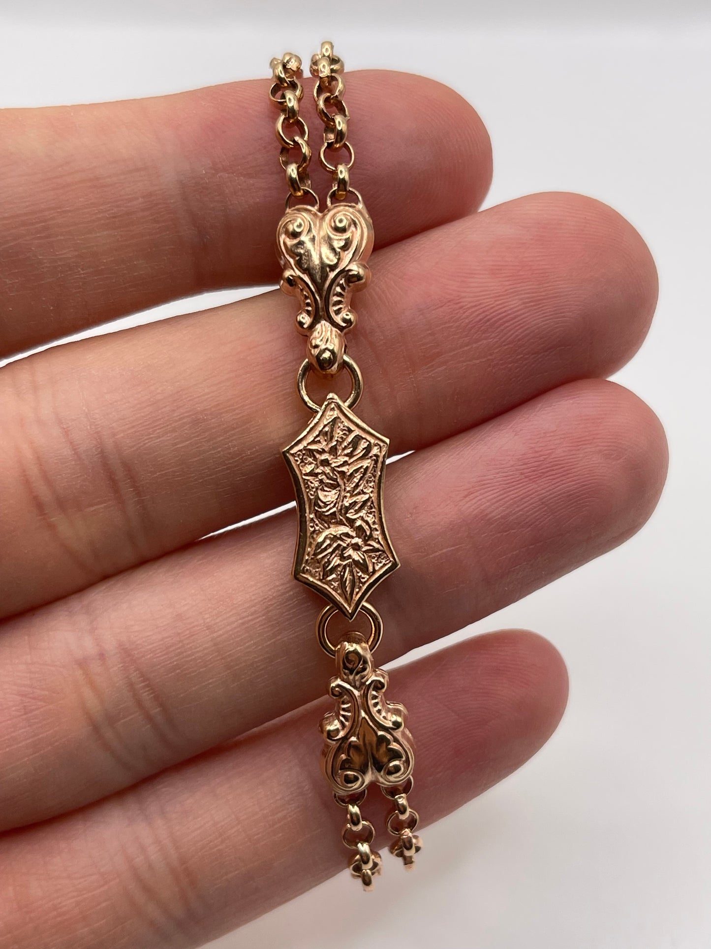 9ct rose gold bracelet