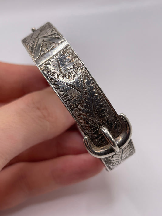 Antique silver bangle