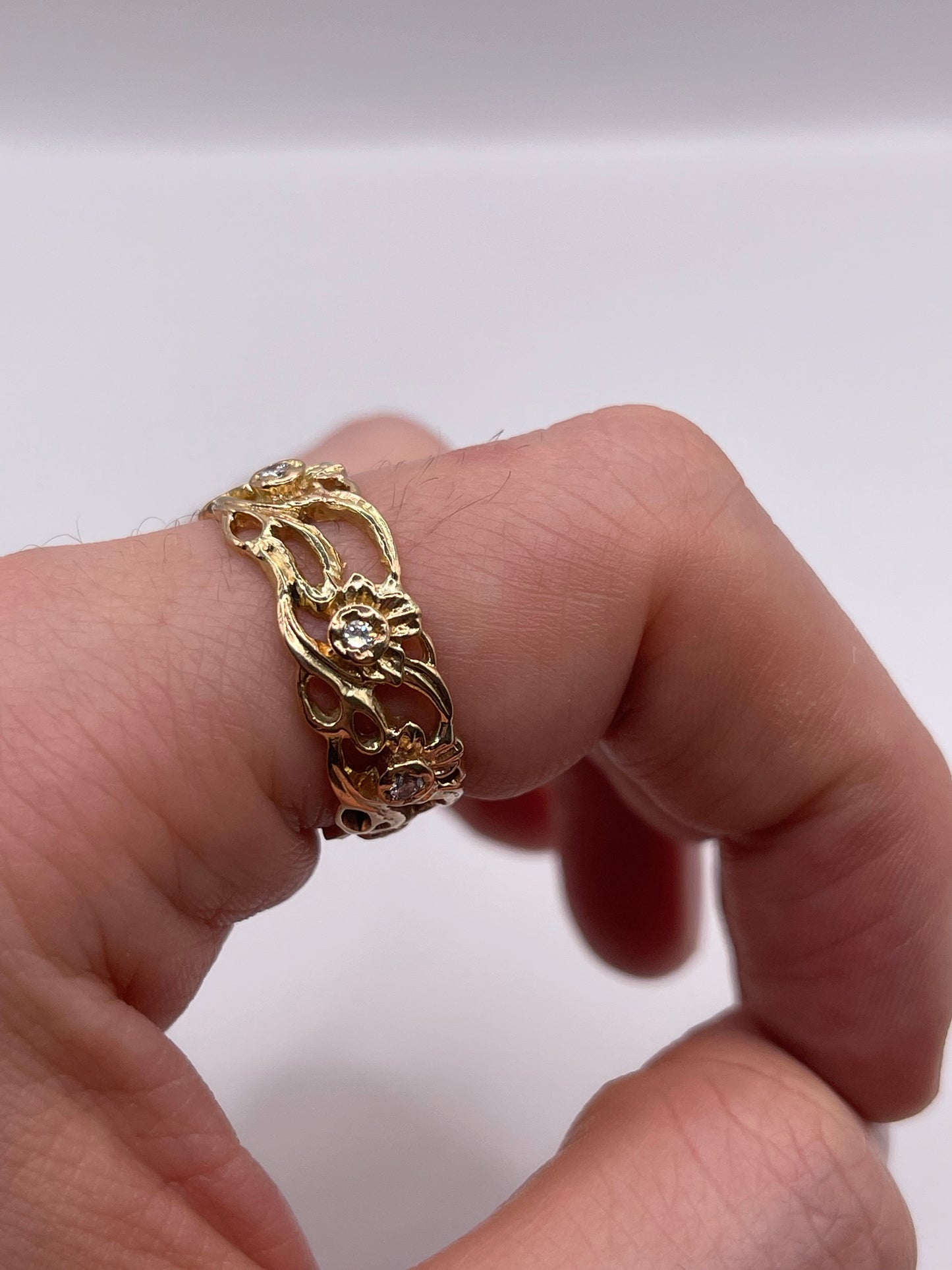 14ct gold diamond eternity ring
