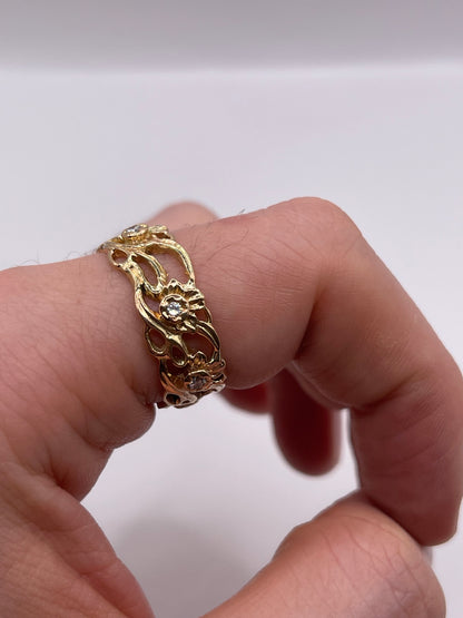 14ct gold diamond eternity ring
