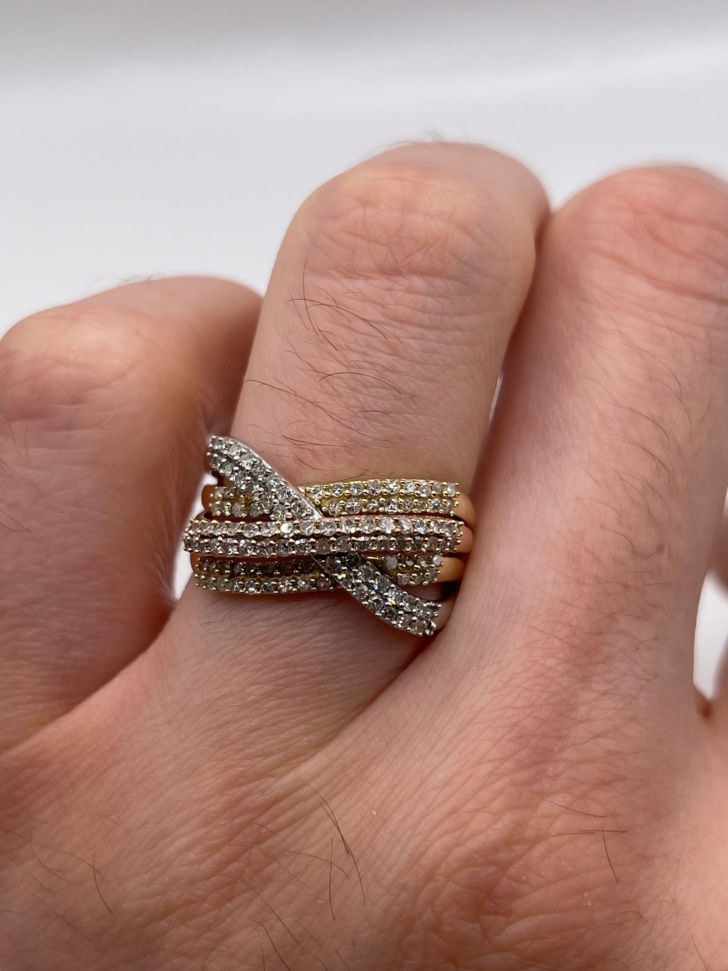9ct gold diamond cluster ring