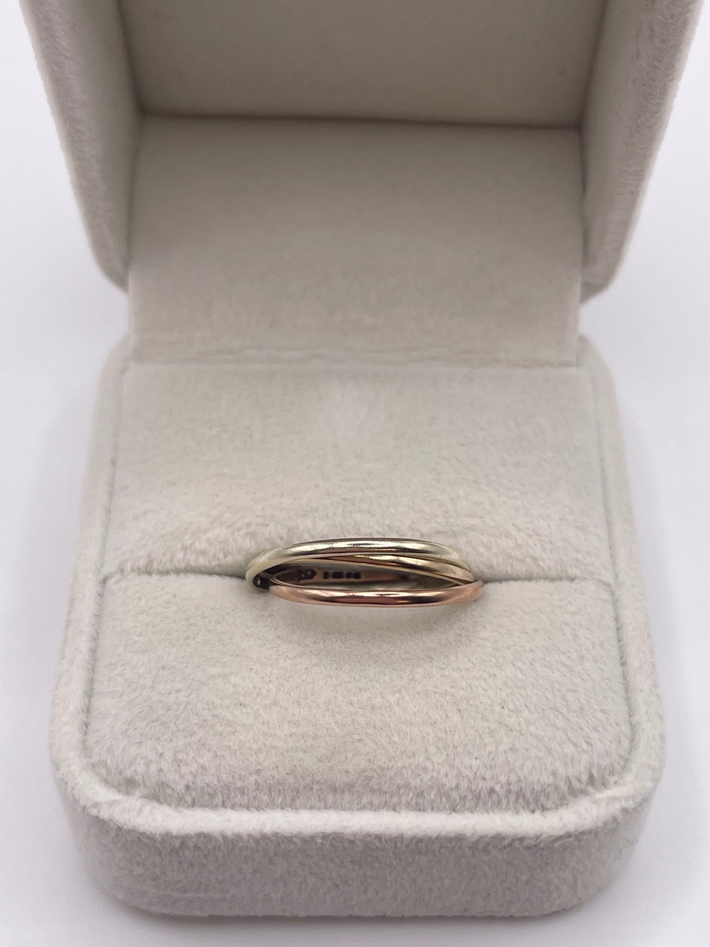 9ct tri gold ring