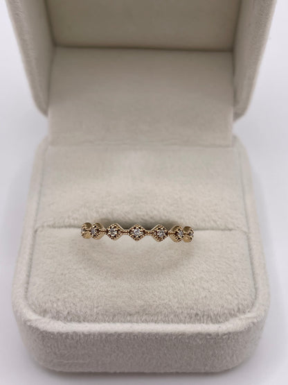 9ct gold diamond ring