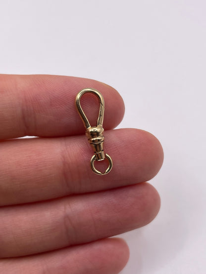 9ct gold dog clip 8