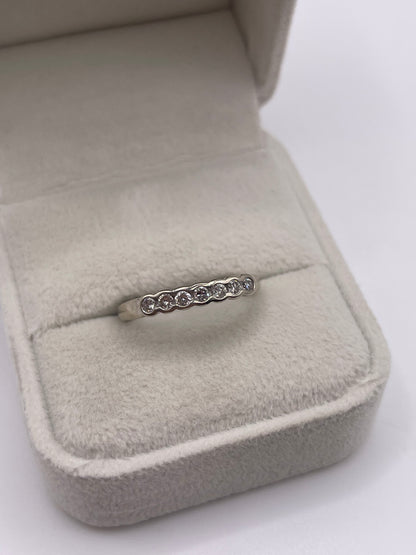 9ct white gold diamond ring