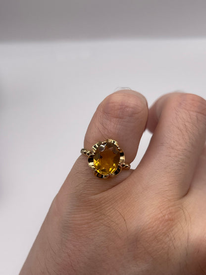 9ct gold citrine ring