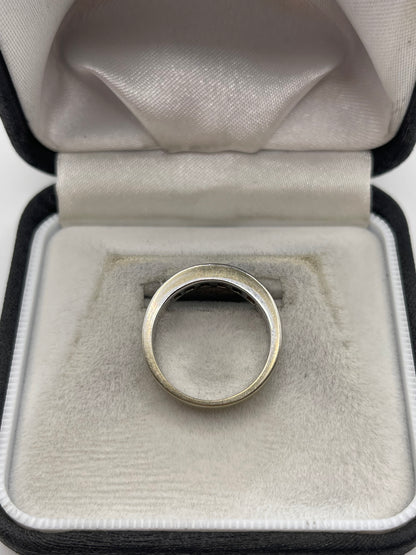 18ct white gold 76 point diamond ring