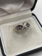 Load image into Gallery viewer, 9ct gold tanzanite and diamond ring
