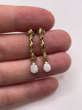 Load image into Gallery viewer, 9ct gold opal earrings
