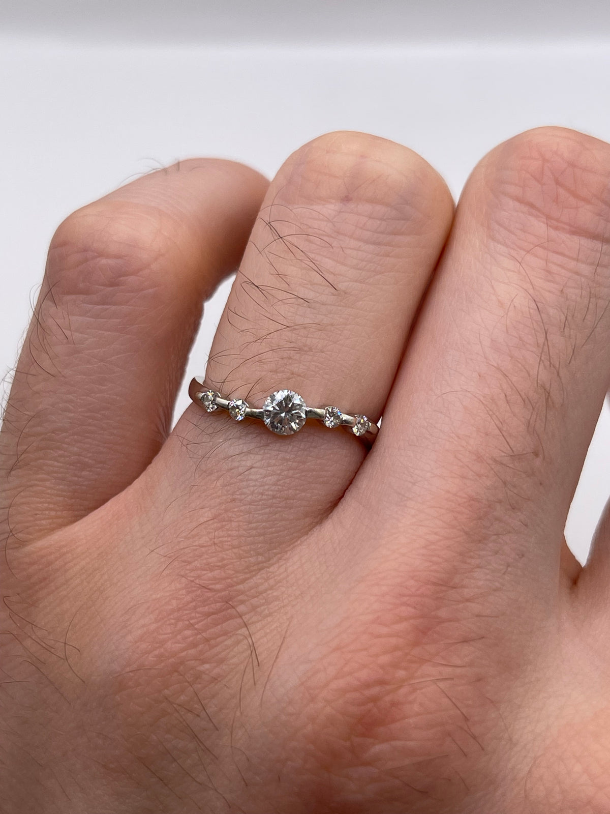 18ct white gold diamond ring
