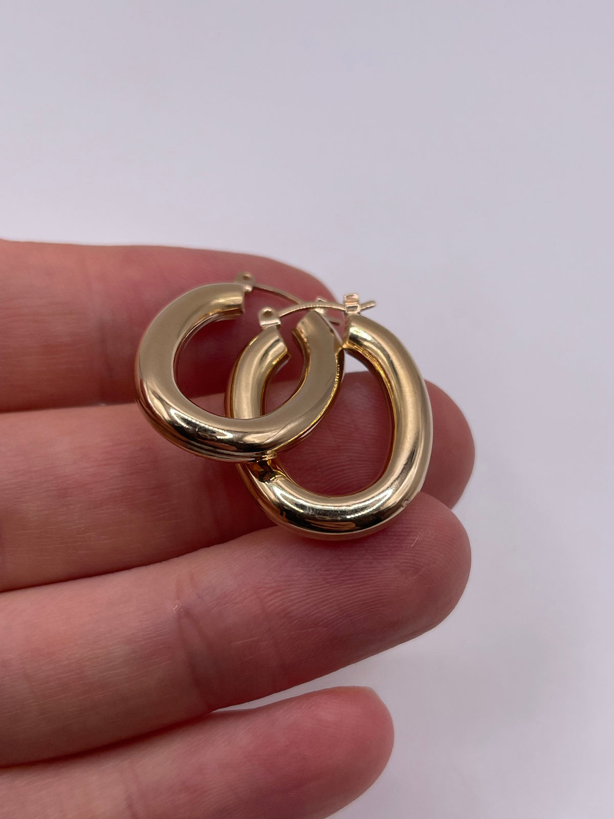 9ct gold Creole earrings