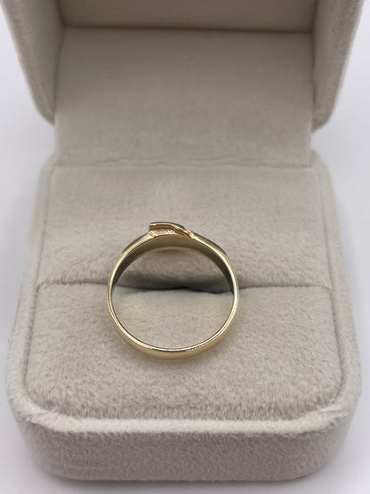9ct gold buckle ring