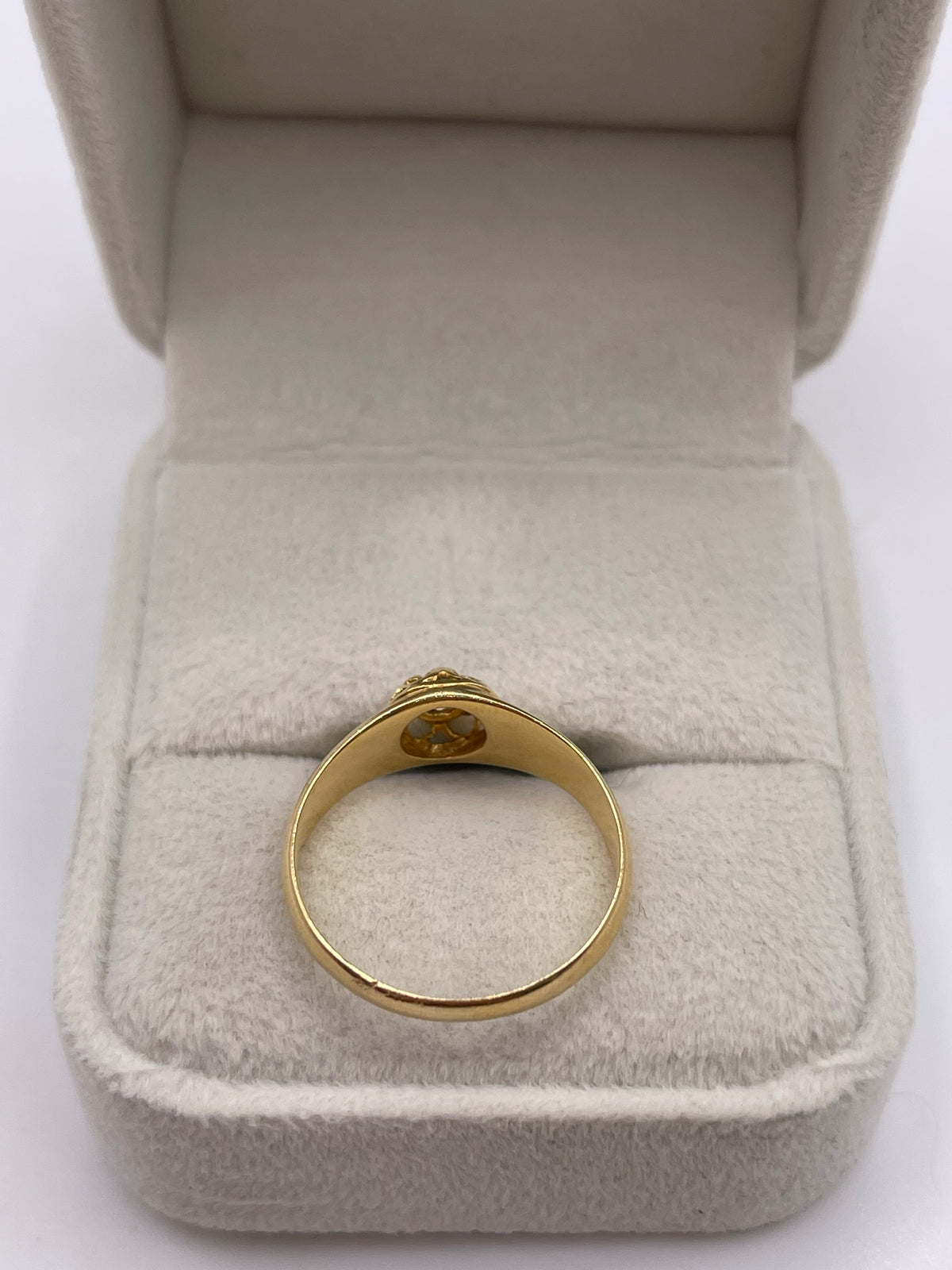 Antique 18ct gold old cut diamond ring