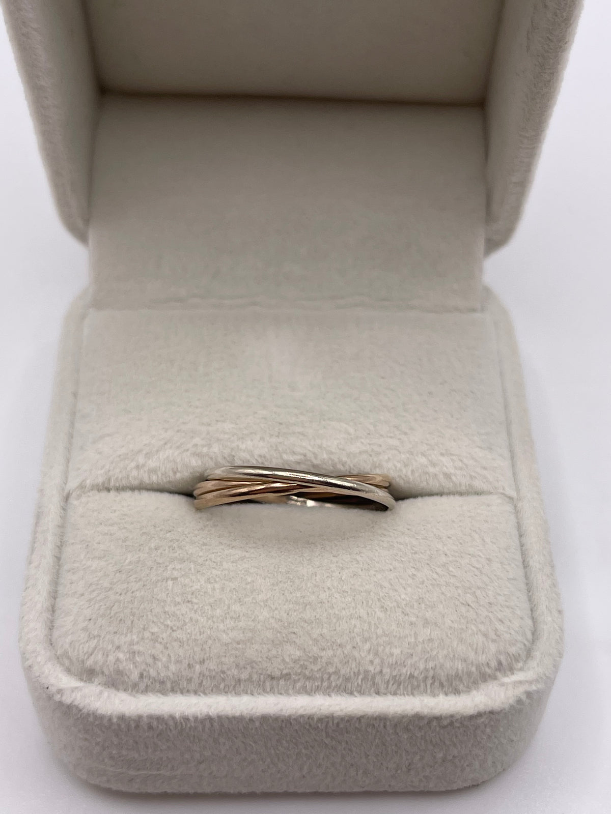 9ct tri gold ring