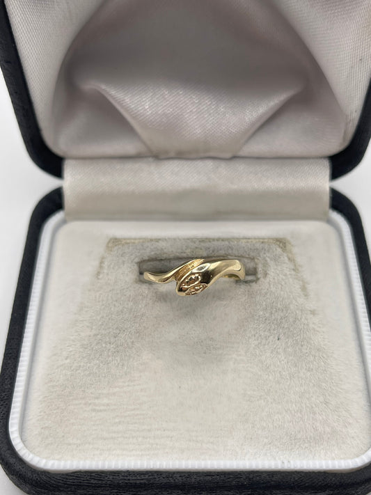 9ct gold snake ring