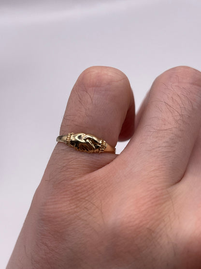 9ct gold Fede style ring