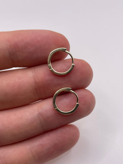 9ct gold huggie earrings
