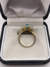 Load image into Gallery viewer, 9ct gold cabochon topaz and moonstone ring
