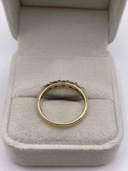 9ct gold 50 point diamond ring
