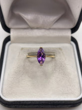 Load image into Gallery viewer, 9ct gold amethyst ring
