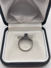 Load image into Gallery viewer, 9ct white gold quartz and diamond ring
