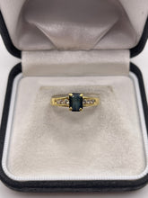 Load image into Gallery viewer, 18ct gold sapphire and diamond ring
