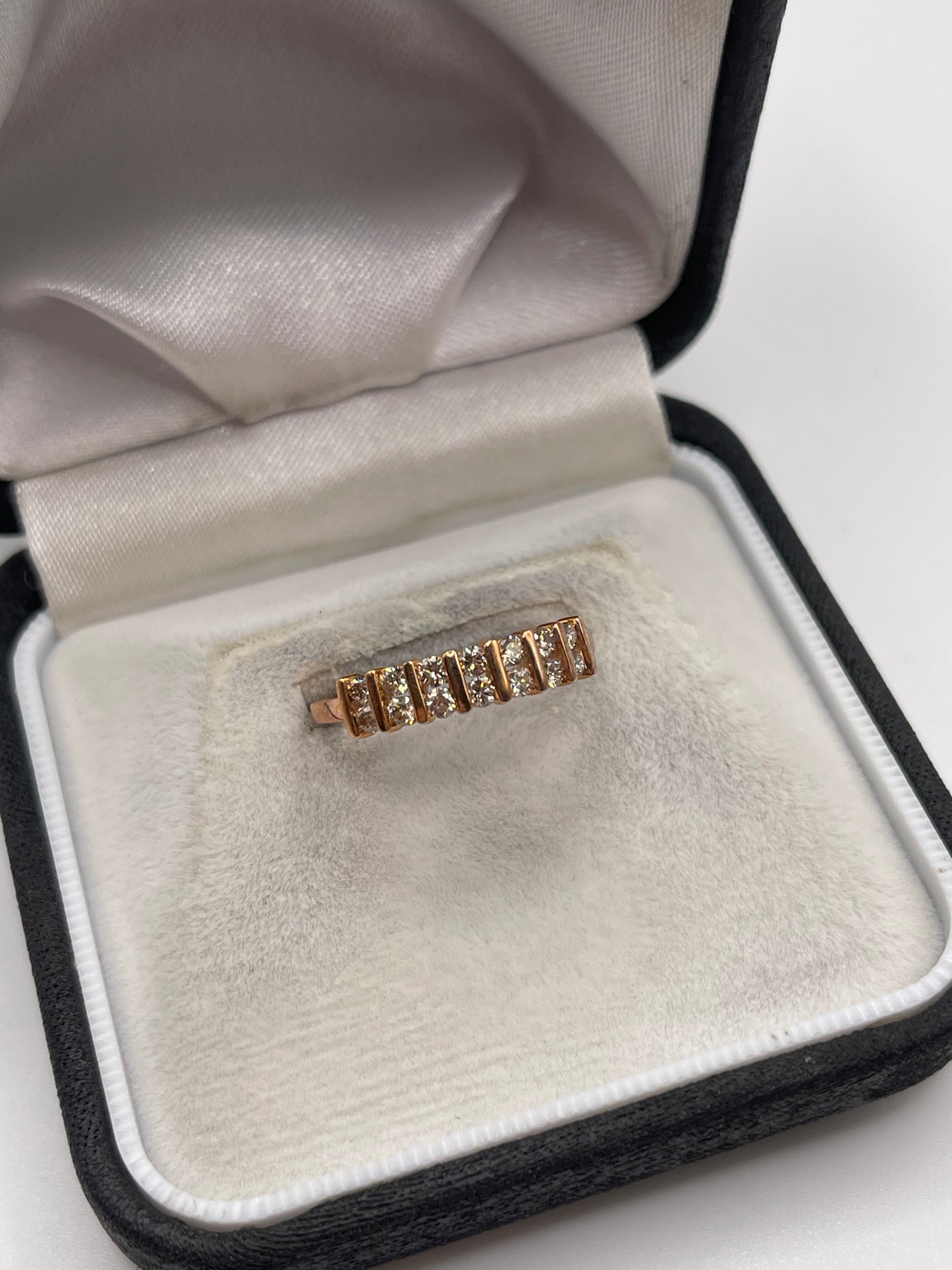 9ct rose gold diamond ring