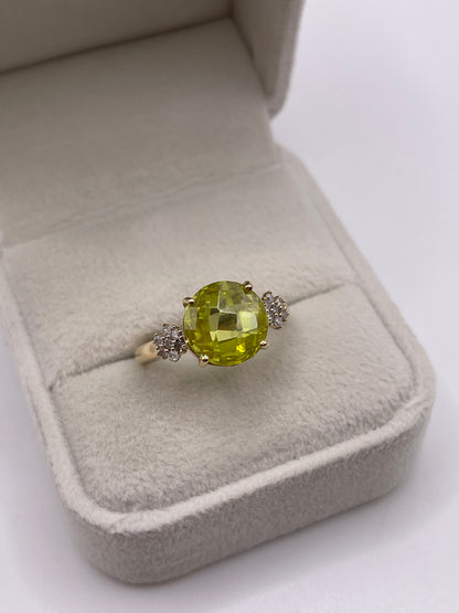 Glenn Lehrer 14ct gold sphene and diamond ring