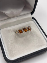 Load image into Gallery viewer, 9ct gold citrine and topaz ring
