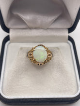 Load image into Gallery viewer, 14ct gold opal ring
