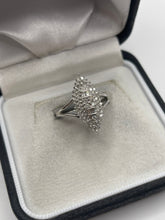 Load image into Gallery viewer, 9ct white gold diamond cluster ring
