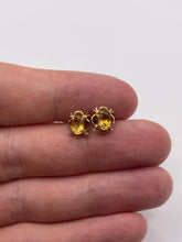 Load image into Gallery viewer, 9ct gold citrine earrings
