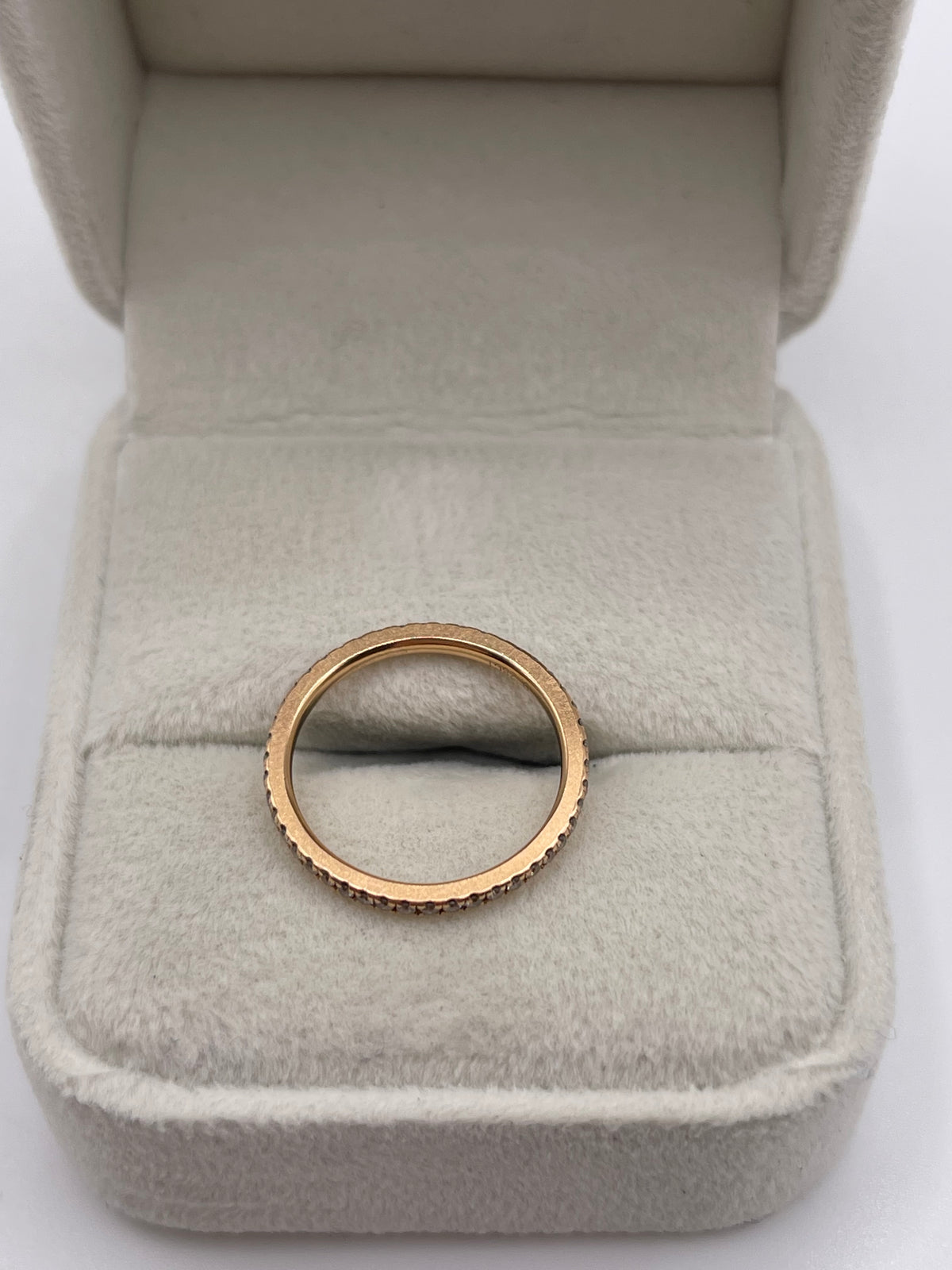 18ct rose gold diamond eternity ring