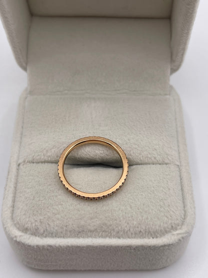 18ct rose gold diamond eternity ring