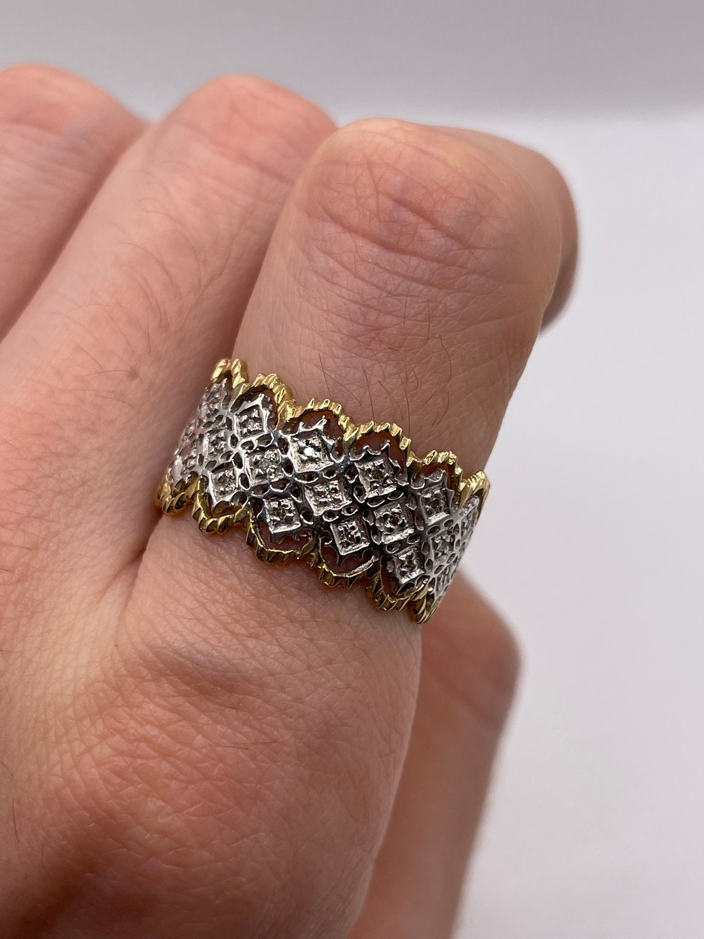 9ct gold diamond eternity ring