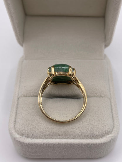 9ct gold aventurine ring