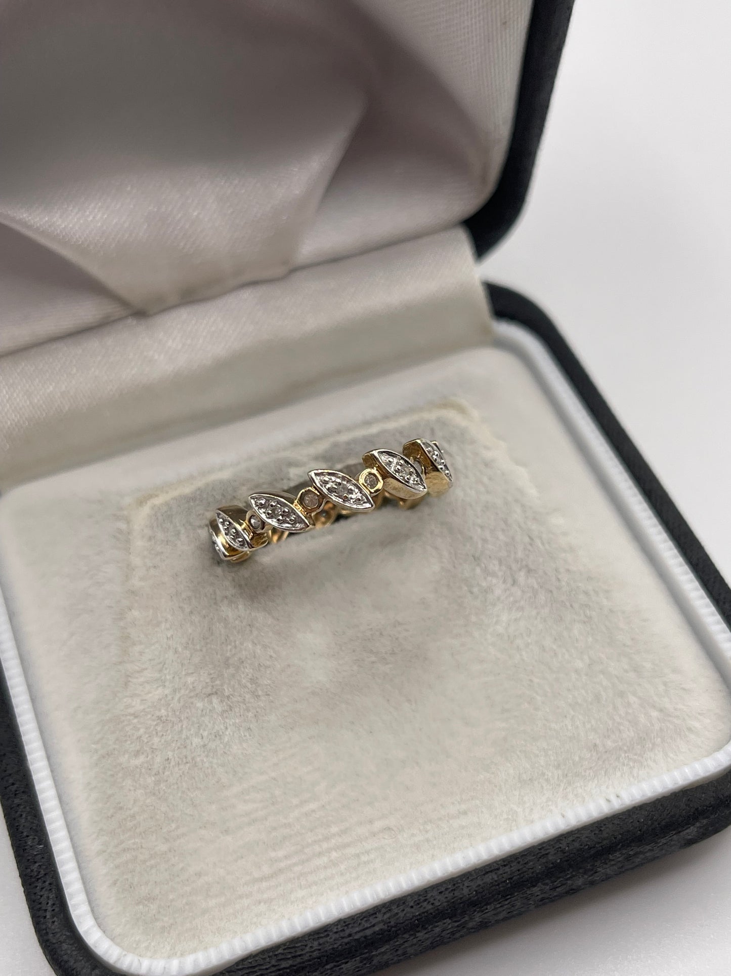 9ct gold diamond eternity ring