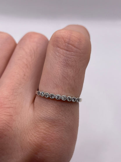 9ct white gold diamond ring