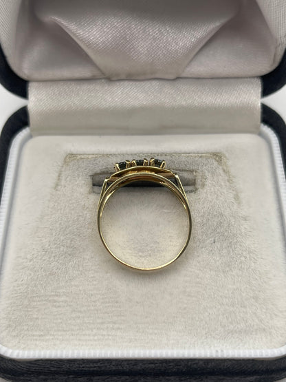 9ct gold synthetic spinel ring