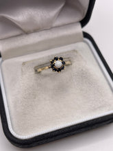 Load image into Gallery viewer, 9ct gold opal and sapphire ring
