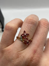 Load image into Gallery viewer, 9ct gold tourmaline and diamond ring
