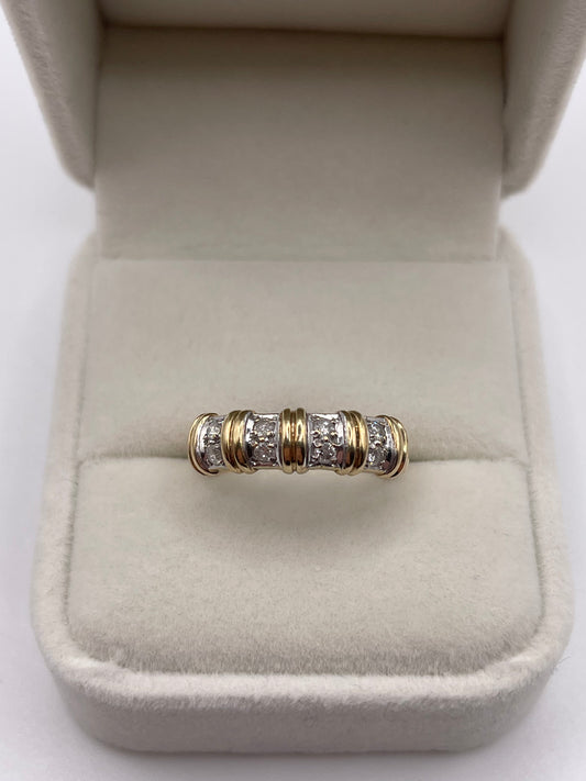 9ct gold diamond ring