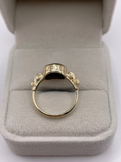 9ct gold opal triplet ring