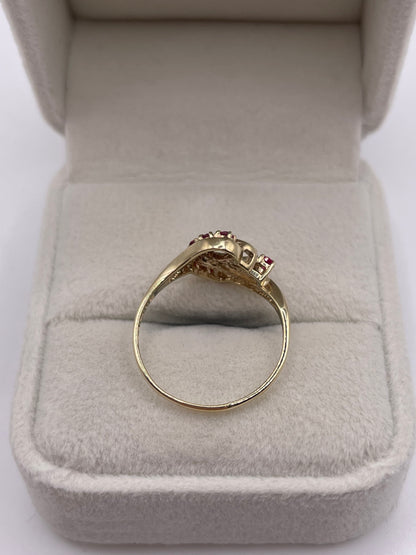 9ct gold ruby ring