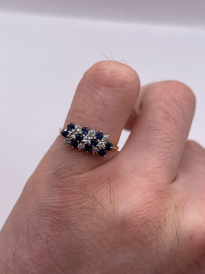 18ct gold sapphire and diamond ring