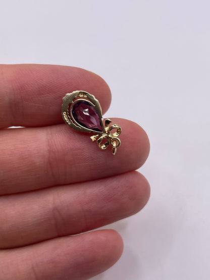 9ct gold amethyst pendant